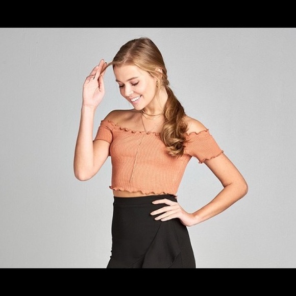 Orange crop top - Picture 3 of 4